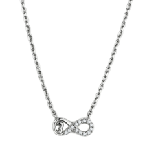 TK2885 - High polished (no plating) Stainless Steel Necklace with AAA Gr... - $402.60 MXN