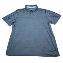 Swiss Tech Shirt Mens 2XL XXL Blue Polo Outdoors Stretch Casual Rugby Golf - $19.68