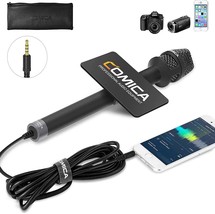 Comica Handheld Interview Microphone, Hrm-S 3.5Mm Trrs, And Dslr Cameras. - £50.70 GBP