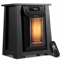 Portable Electric Space Heater 1500W 12H Timer Caster Remote Control Roo... - £217.96 GBP