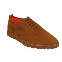Men'S Tayno Sneaker Shoes Comfort Casual Knit Cotton Fabric #FRESHORT F Camel image 8