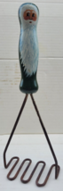 Vintage Hand Painted Santa Ludt Potato Masher Christmas Holidays Decorative - £14.95 GBP