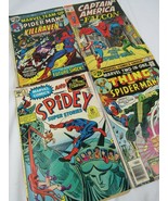 Spidey Spider Man Comic Book lot X4 Marvel  Killraven Thing Falcon 1970&#39;s - £25.57 GBP