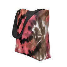 New Tote Bag Large 15 in x 15 in Earth Color Tie Dyed Large Dual Handle 11.8 in - £14.05 GBP