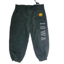 Collosseum Womens Size Medium Iowa Hawkeyes Cropped Sweat Pants Track Pa... - $18.80