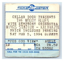 The Moody Blues Concert Ticket Stub March 5 1994 Kalamazoo Michigan - £19.45 GBP