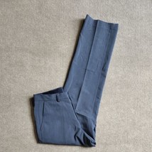 Nautica Dress Pants Mens Size 32x32 Blue Straight Leg Stretch - £18.79 GBP