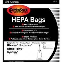 Envirocare Replacement HEPA Bags Riccar Radiance 6 Pack 853 - £13.96 GBP