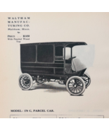1908 Waltham Mfg Model 178 C Parcel Car Catalog Advertisement Automobili... - $29.99