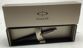 New  Vintage Parker Chrome Black Trim Ballpoint Pen Black Ink With Gift Box - £14.15 GBP