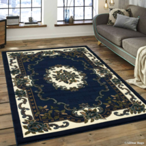 Rugs Area Rugs Carpets 5x7 Rug Oriental Living Room Large Floor 5x7 Blue Rugs ~ - £102.87 GBP