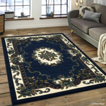 Rugs Area Rugs Carpets 5x7 Rug Oriental Living Room Large Floor 5x7 Blue Rugs ~ - £103.45 GBP