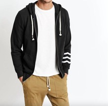 Sol Angeles men zip hoodie in Black - £61.49 GBP