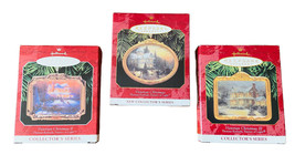 Hallmark Keepsake Ornament Victorian Christmas 1, 2, 3 Thomas Kinkade 1997-1999 - £16.02 GBP