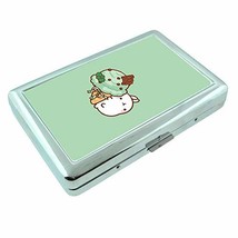 Mint Ice Cream Bunny Em1 Hip Silver Cigarette Case Id Holder Metal Walle... - $7.95