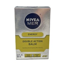 Nivea For Men Energy Double Action Balm Q10 3.3oz New in Box Soothes &amp; Energizes - £31.45 GBP