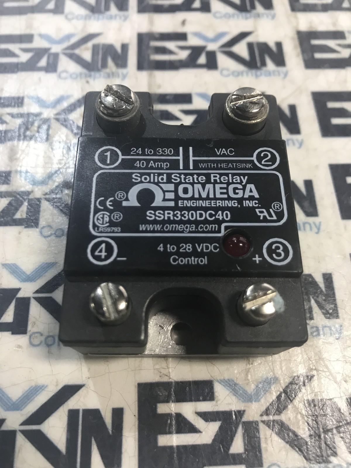 Omega SSR330DC40 Solid State Relay, 24-330VAC 40Amp  - $22.50