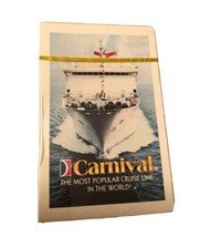 Vintage Carnival Cruise Lines Playing Cards Decks Unopened New Poker Bridge - £4.15 GBP