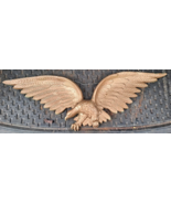 VINTAGE SEXTON Gold Bald Eagle Wall Plaque Decor Wingspan Cast Metal - £59.79 GBP