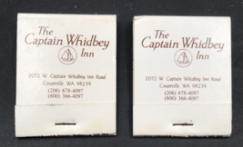 2 Captain Whidbey Inn Hotel Matchbook Coupeville WA Washington Full 20 Unstruck - £7.58 GBP