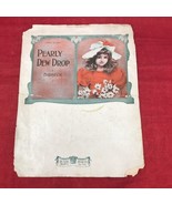 Pearly Dew Drop Edition de Luxe by Birbeck Vintage 1900&#39;s Sheet Music An... - $10.89