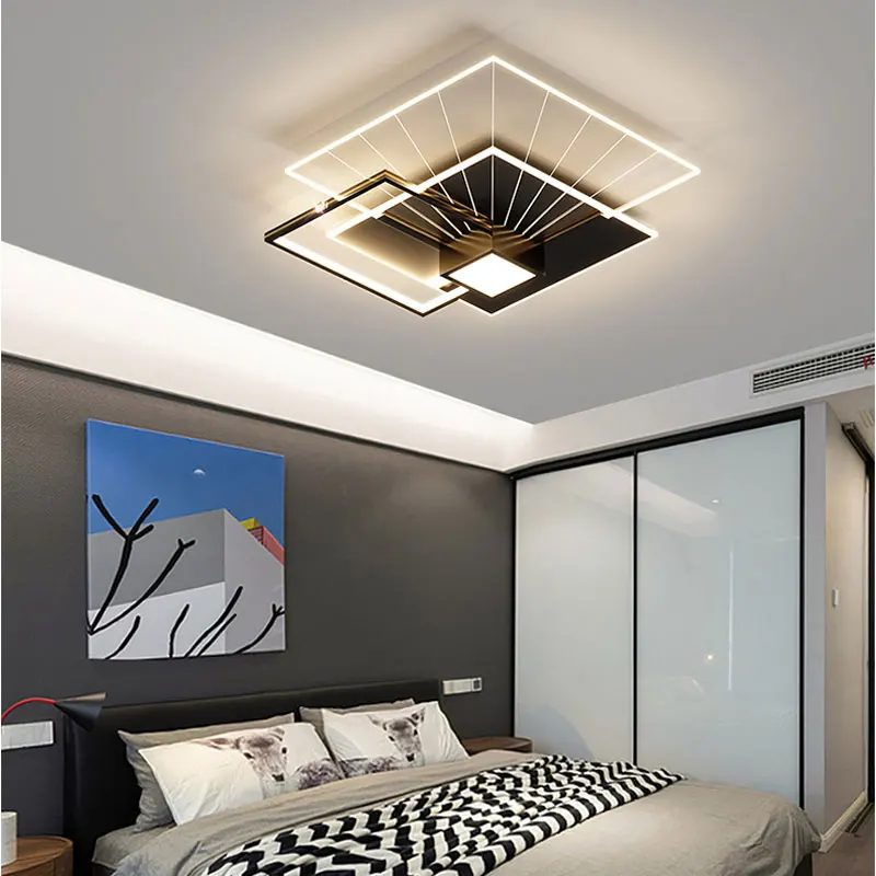 Modern Square LED Ceiling Lights For Livingroom Bedroom Study balcony Ce... - $146.70