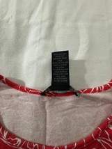 Grace Elements Women's Red & White Floral Top Blouse  Size XL image 3