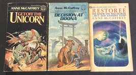 Lot Of 3 Vintage Paperback Books By Anne McCaffrey - Science Fiction - £14.77 GBP