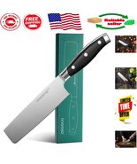 High Carbon Stainless Steel Nakiri Knife - 7 Inch Usuba for Home and Res... - $82.51 CAD