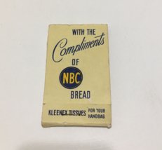 Vintage advertising NBC bread Kleenex tissue for your handbag movie phot... - $19.75