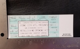 METALLICA - VINTAGE JAN 22 1992 SAN ANTONIO, TEXAS WHOLE CONCERT TICKET ... - £27.63 GBP