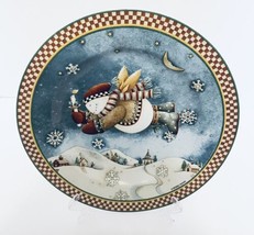 Debbie Mumm Sakura  now Angel Village Stoneware Christmas Luncheon Snack Plate - £12.80 GBP