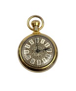VTG Westclox Country Gentleman Gold Pocket Watch Cracked Face 1970&#39;s  - $19.79