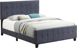 Coaster Home Furnishings Fairfield Queen Upholstered Bed Dark Grey Panel - £203.65 GBP