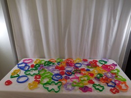 LOT  VARIETY COOKIE CUTTERS Plastic many different Shapes - $11.89
