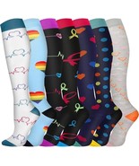 7 Pairs Pnosnesy Compression Socks 15-20 mmHg – Unisex Support for Men/W... - €23,85 EUR