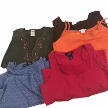 Vtg Top Lot 5 pc Stretchy 90s 00s YTK Sleeveless Casual XL Old Navy Madison Max - £15.57 GBP
