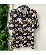 Golf Gods Australia Men&#39;s Floral Print Performance Polo Shirt Size XL Black - €25,48 EUR