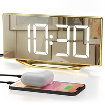Alarm Clock For Bedroom, Modern Digital Clock For Living Room, 8.7&quot; Led ... - £31.37 GBP