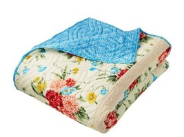 Pioneer Woman ~ SWEET ROSE ~ KING Size ~ Embroidered Lace ~ 104 X 94 Quilt - £58.91 GBP