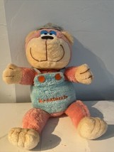 Plush Original Kranimals Pink Teal Overalls Bear Kmart Stuffed Animal 19... - £18.82 GBP