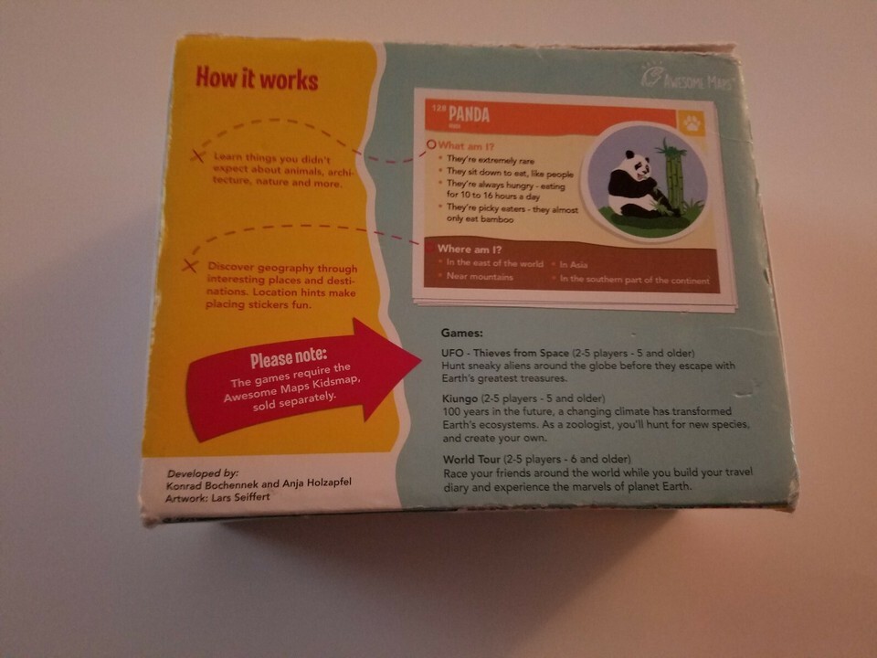 Kidsmap Expedition Companion Game 150 Cards Awesome Maps Complete Item image 2