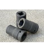 3pcs 1" DR. 6 Point 24mm 27mm&amp; 4 Pts 21mm 13/16” Impact Socket Set - $30.68