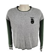 Harry Potter Slytherin Knit Sweater Women&#39;s Size M Gray - £25.77 GBP