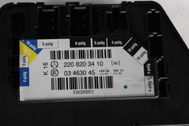 2000-2006 MERCEDES W220 S430 S500 REAR RIGHT HEAT SEAT CONTROL SWITCH J4378 image 6
