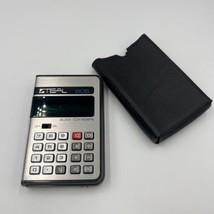 Vintage Teal 806 Electronic Battery Operated Calculator  W/Case-No Adapter Works - £7.56 GBP