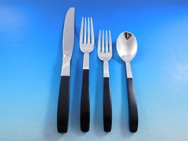 Contrast by Lunt Sterling Silver Flatware Set Service Mid Century Modern 50 pcs - £3,405.91 GBP