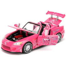 Pink 1:24 Hoonda S2000 Alloy Sports Car Diecast &amp; Toy Metal Muscle Racing Car - £33.04 GBP