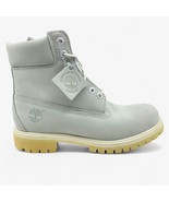 Timberland 6 Inch Premium Ghost White Gray Mens Boot Waterproof Combat - $239.95