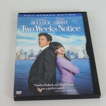 Two Weeks Notice DVD 2003 Full Frame Sandra Bullock Hugh Grant Romantic Comedy - £4.68 GBP